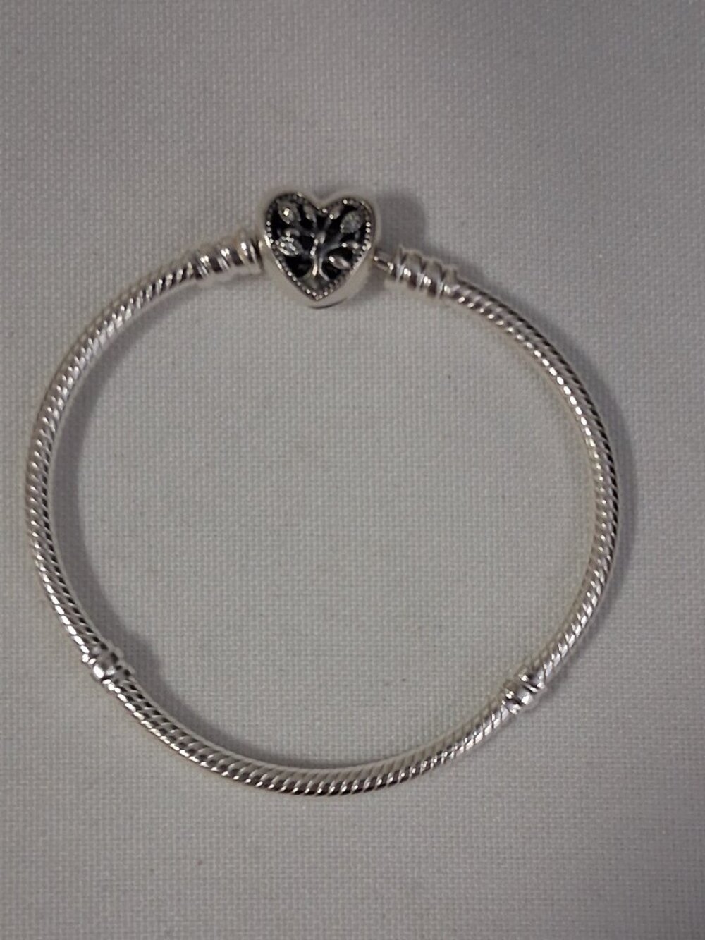 Pandora Moments Heart & Snake Chain Bracelet – Style #598827C01-16